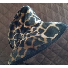 Vintage Ladies Fashion Hat Liz Claiborne Cheetah Leopard Print   eb-12749766